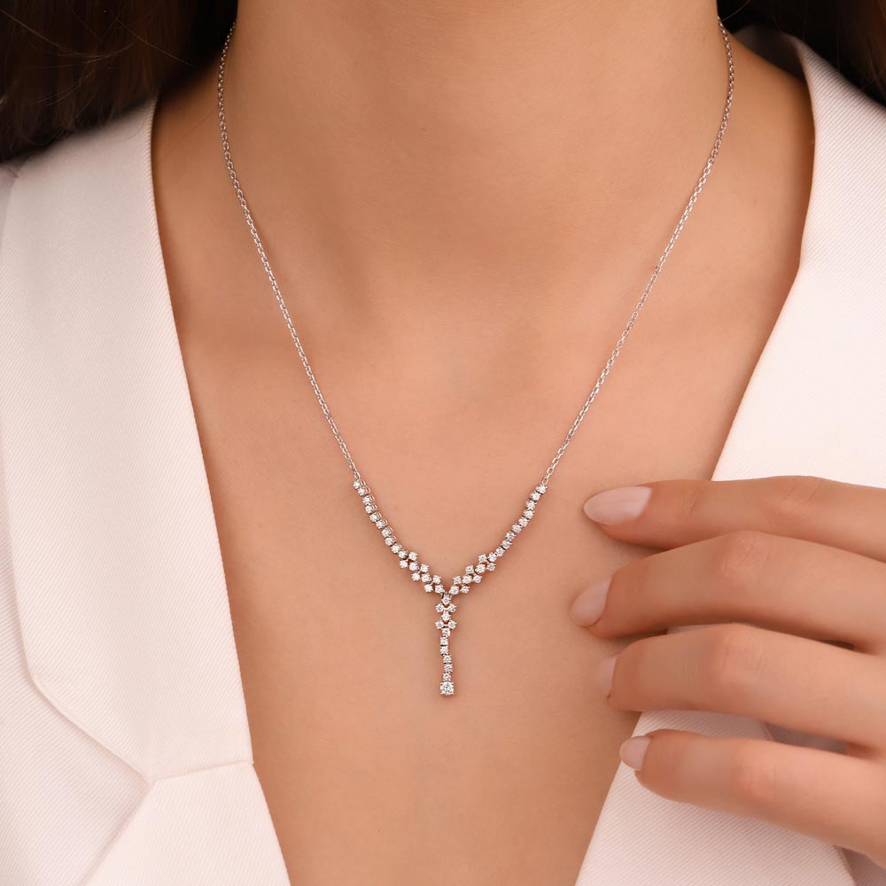 Baget Bileklikler 0,40 Karat Lab Pırlanta Baget Kelepçe Bileklik - FP03753