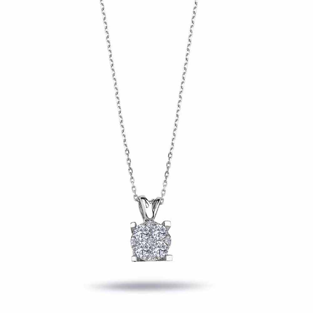 0,40 Karat Lab Pırlanta Coronet Kolye - FP01407