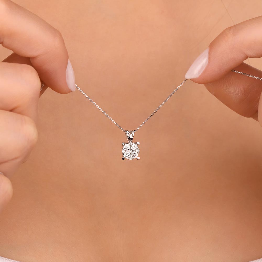 0,40 Karat Lab Pırlanta Coronet Kolye - FP01407
