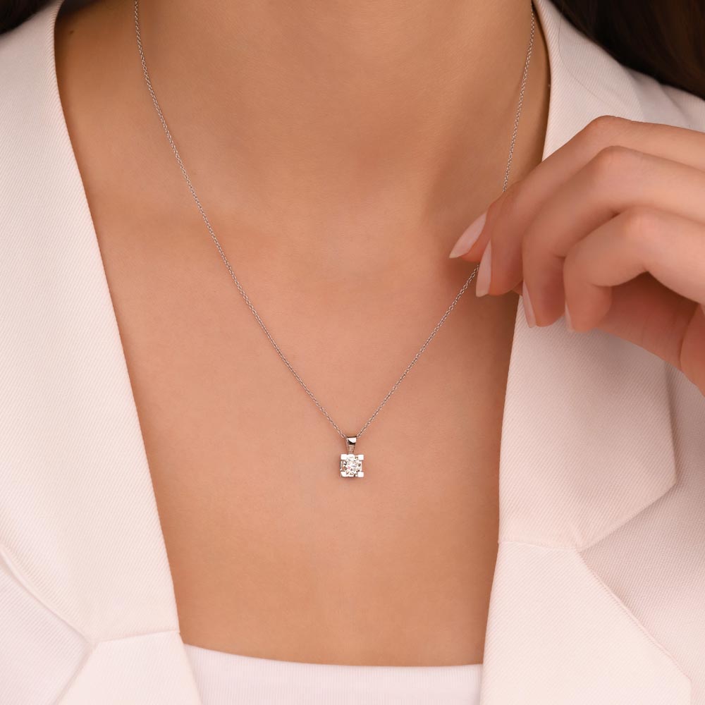 0,40 Karat Lab Pırlanta Tektaş Kolye - FP01604