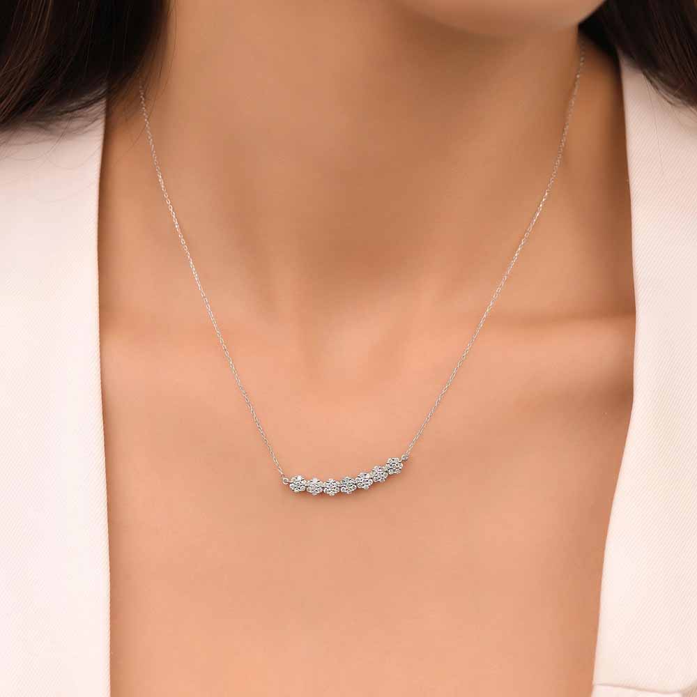 0,45 Karat Lab Pırlanta Coronet Kolye - FP09612