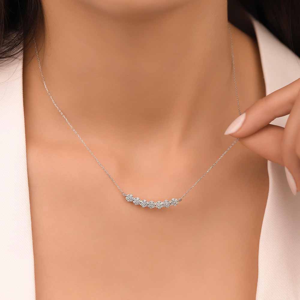 0,45 Karat Lab Pırlanta Coronet Kolye - FP09612
