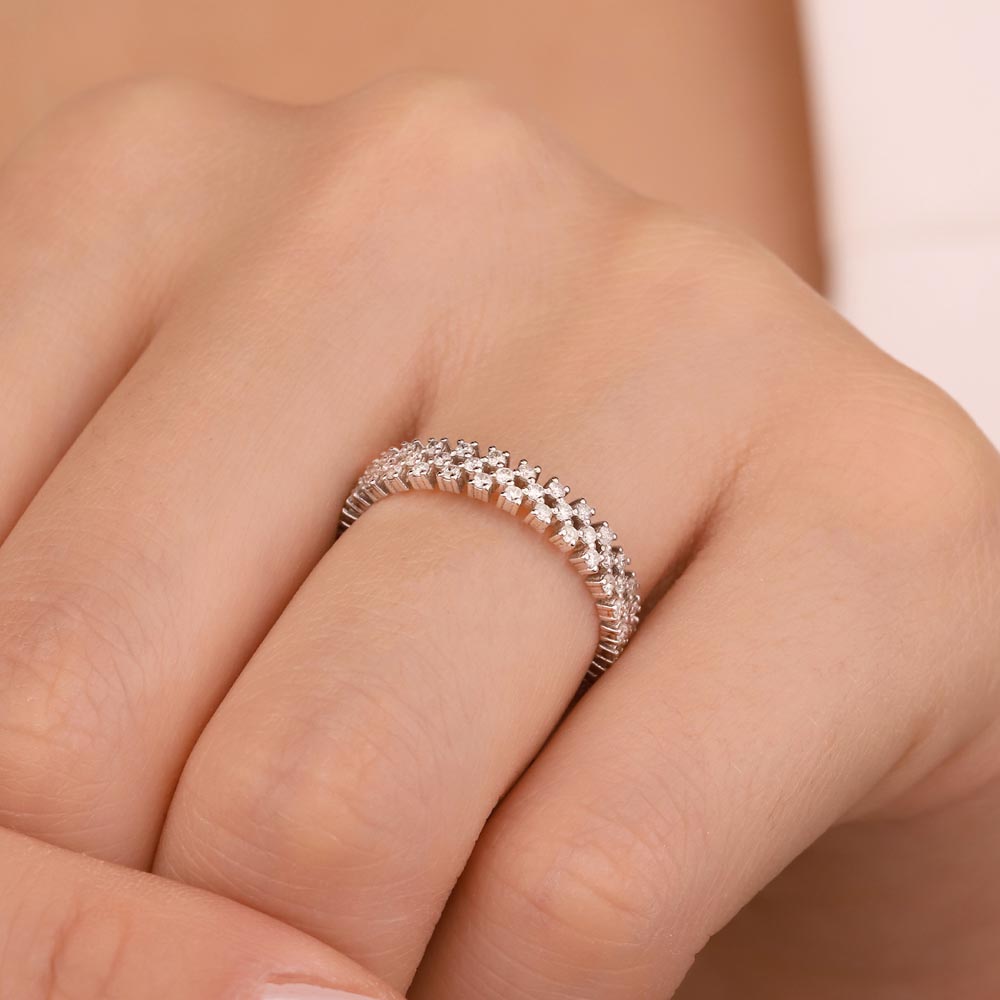 0.62 Karat Lab Pırlanta Özel Tasarım Tamtur Yüzük - FP02941