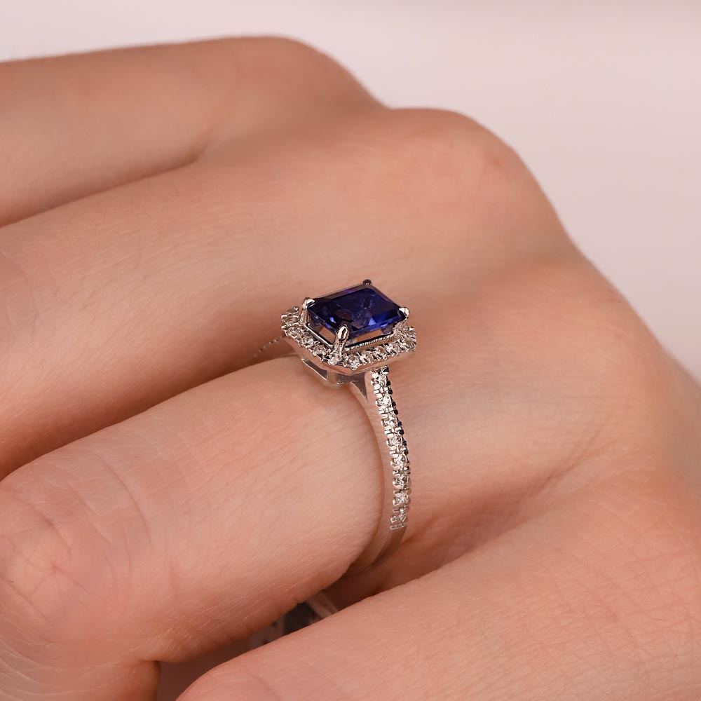 1,33 Karat Lab Pırlanta Royale Safir Yüzük - FP08702
