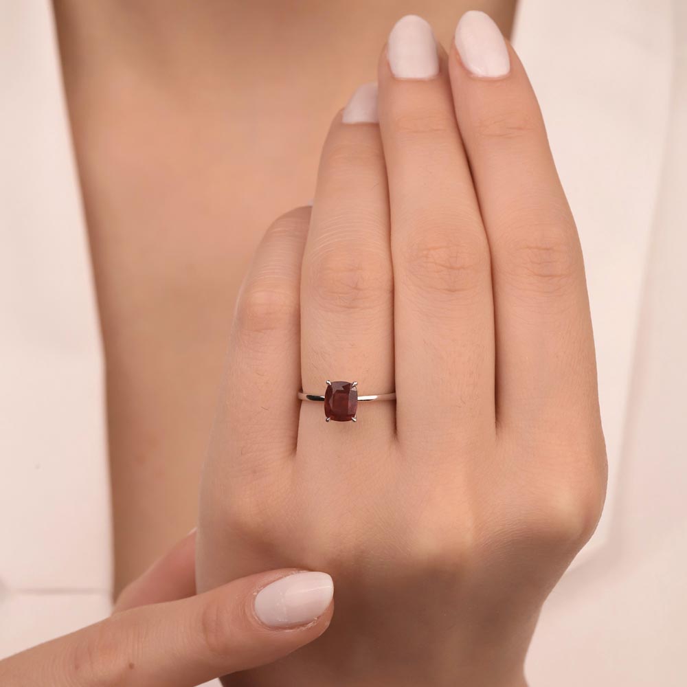 1,45 Karat Lab Pırlantalı Yakut Taşlı Yüzük - FP01713