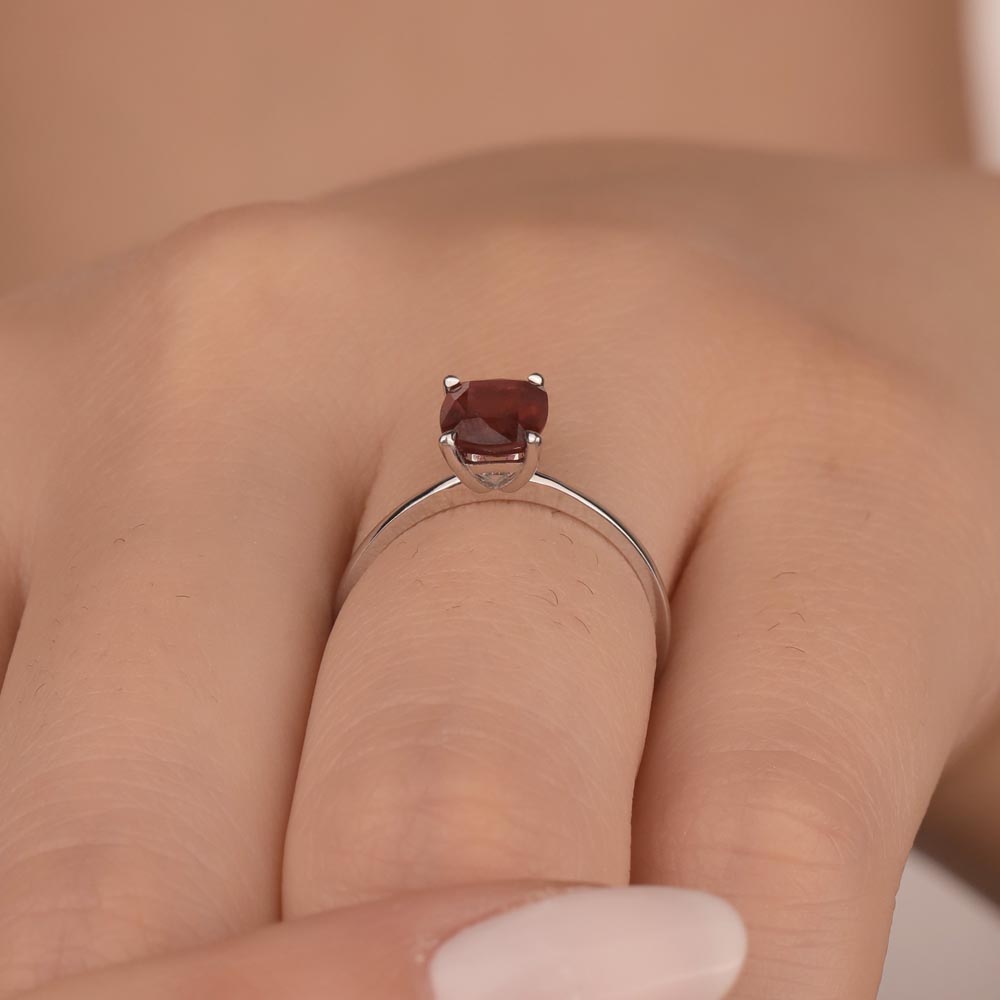 1,45 Karat Lab Pırlantalı Yakut Taşlı Yüzük - FP01713
