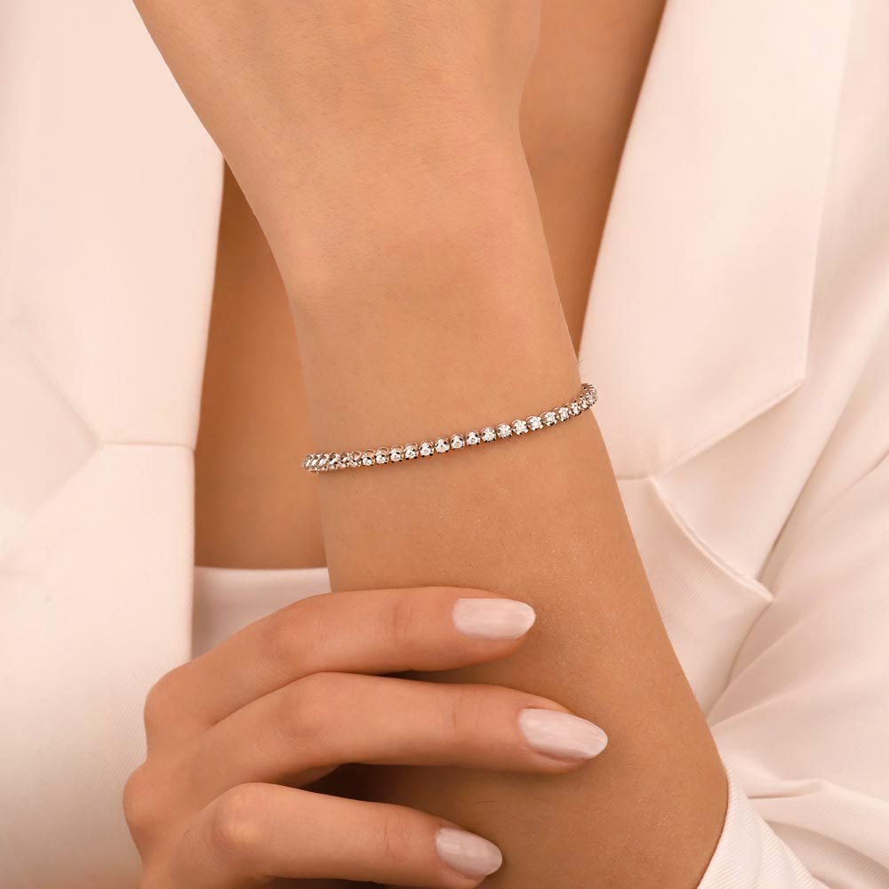 Su Yolu Bileklikler 1,78 ct. Lab Pırlanta Su Yolu Bileklik - FP04109