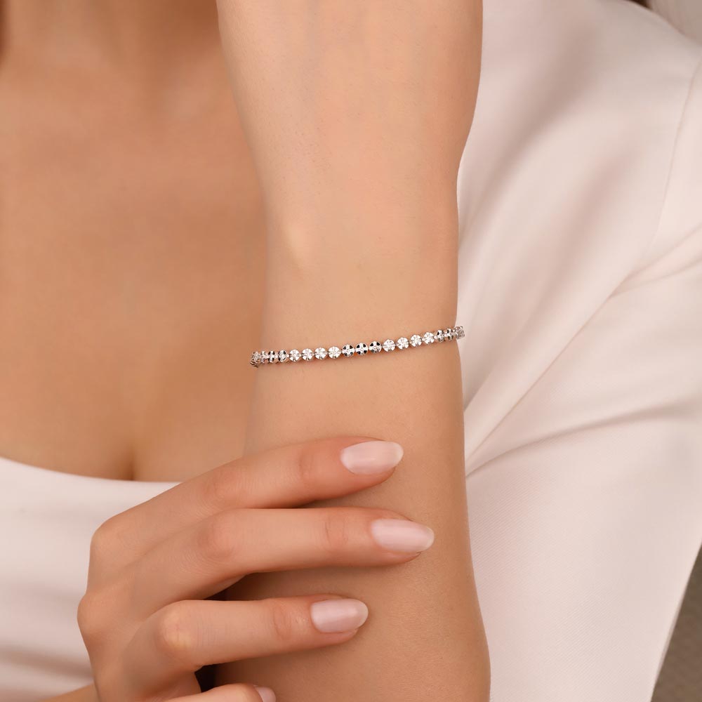 Su Yolu Bileklikler 1,78 ct. Lab Pırlanta Su Yolu Bileklik - FP04109