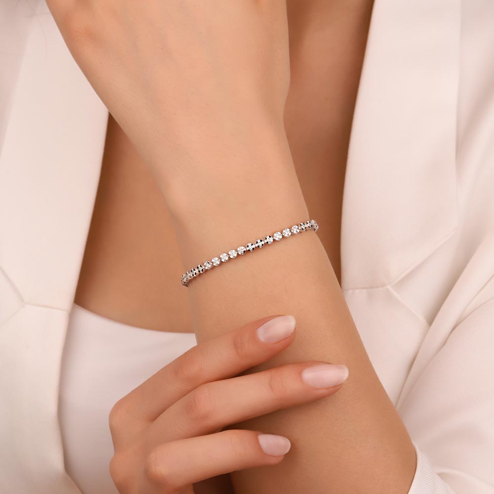 Su Yolu Bileklikler 1,78 ct. Lab Pırlanta Su Yolu Bileklik - FP04109