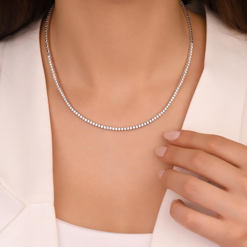 2,35 Karat Lab Pırlanta Taşlı Su Yolu Gerdanlık - FP03393