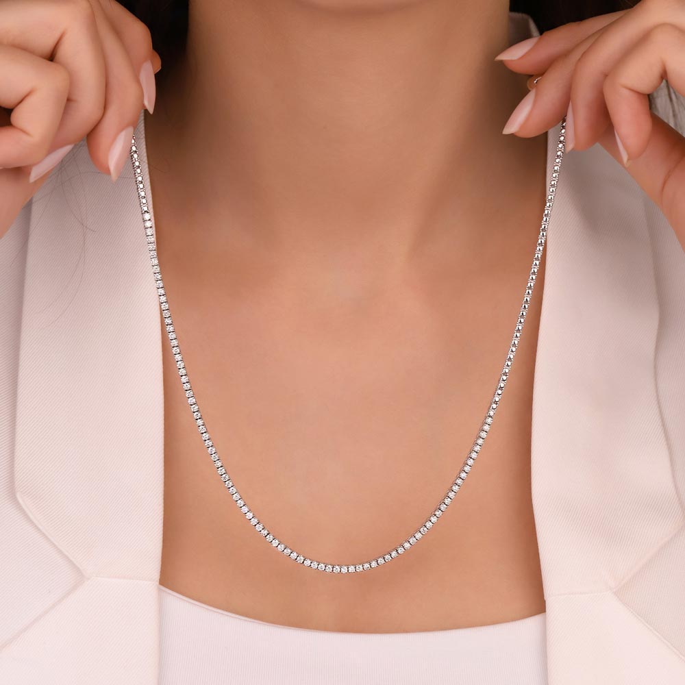 2,35 Karat Lab Pırlanta Taşlı Su Yolu Gerdanlık - FP03393