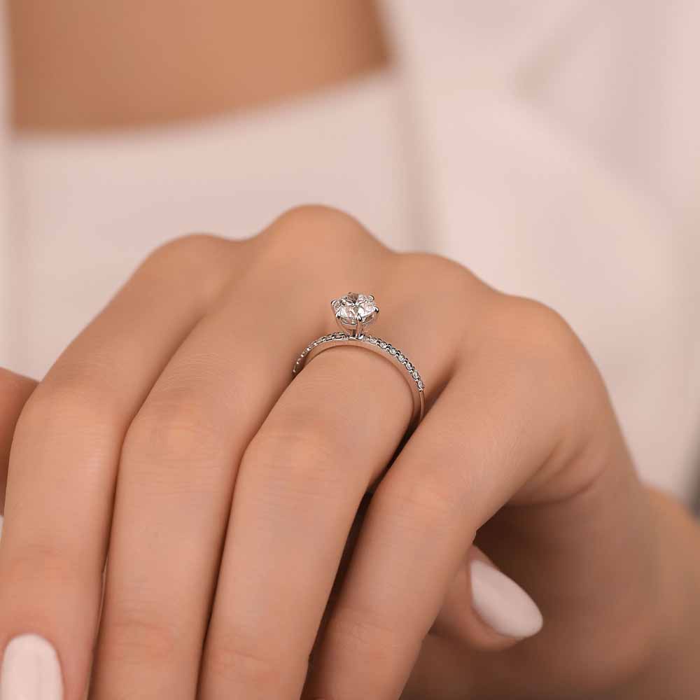 1,20 Karat Laboratuvar Pırlantalı Yüzük
