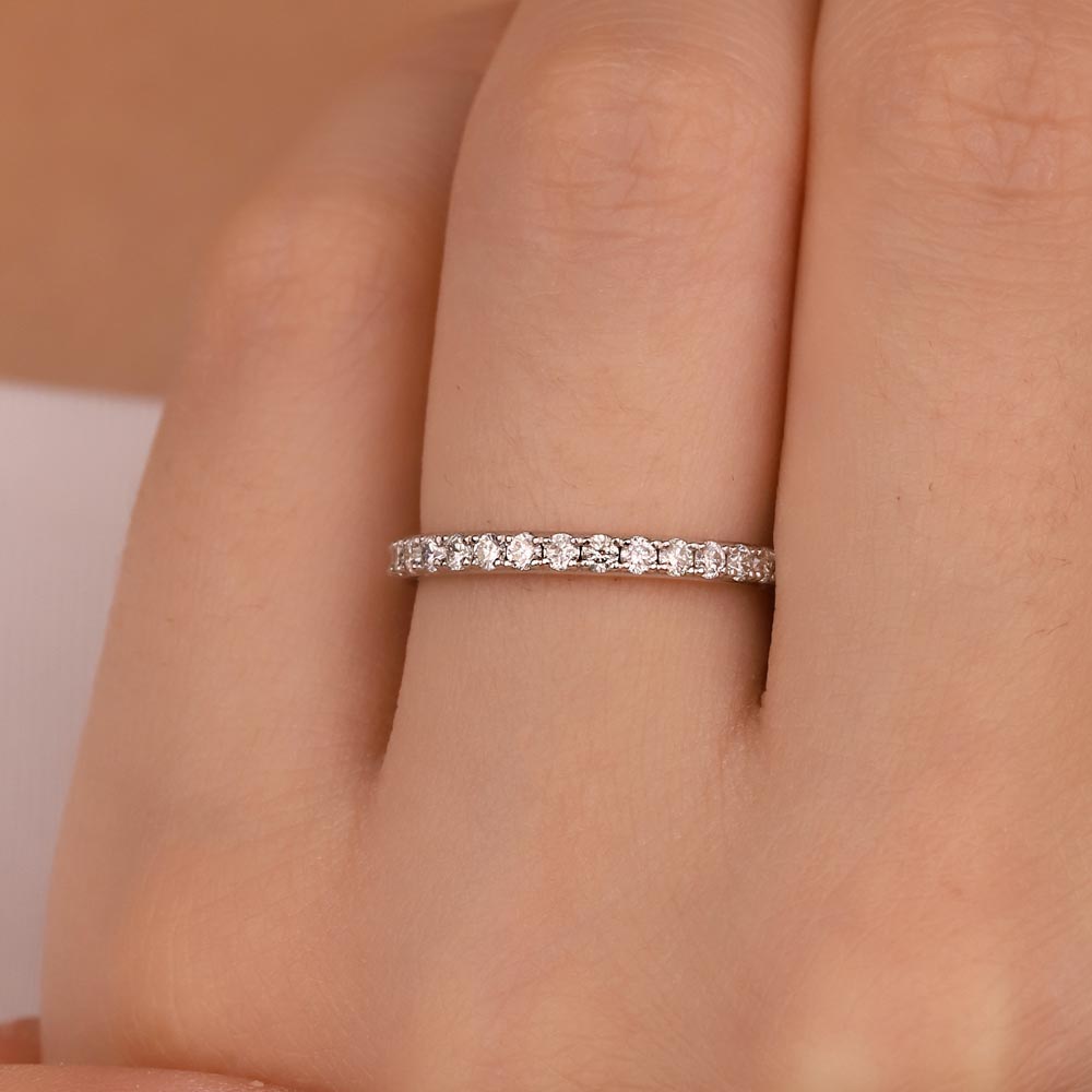 0.85 Karat Laboratuvar Pırlanta Luxe Tamtur Yüzük