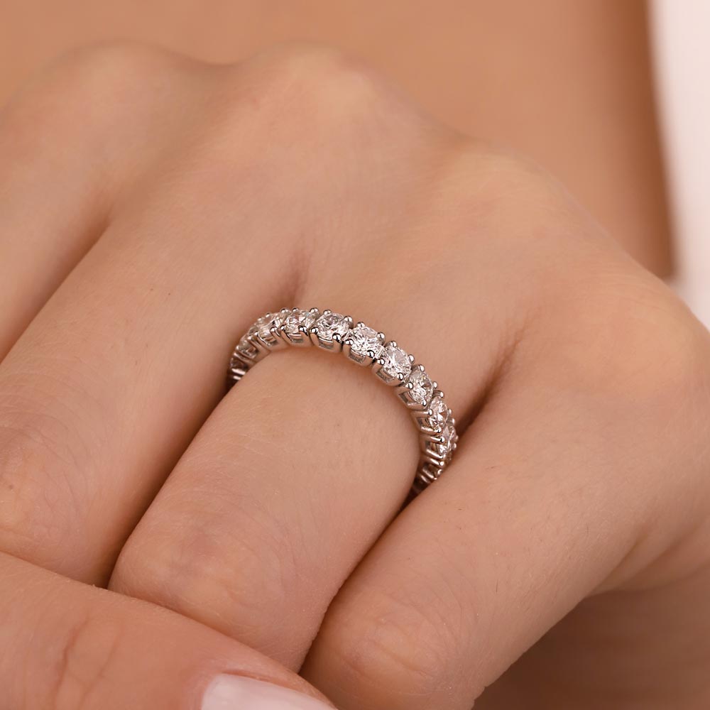 2,15 Karat Laboratuvar Pırlanta Taşlı Tamtur Yüzük