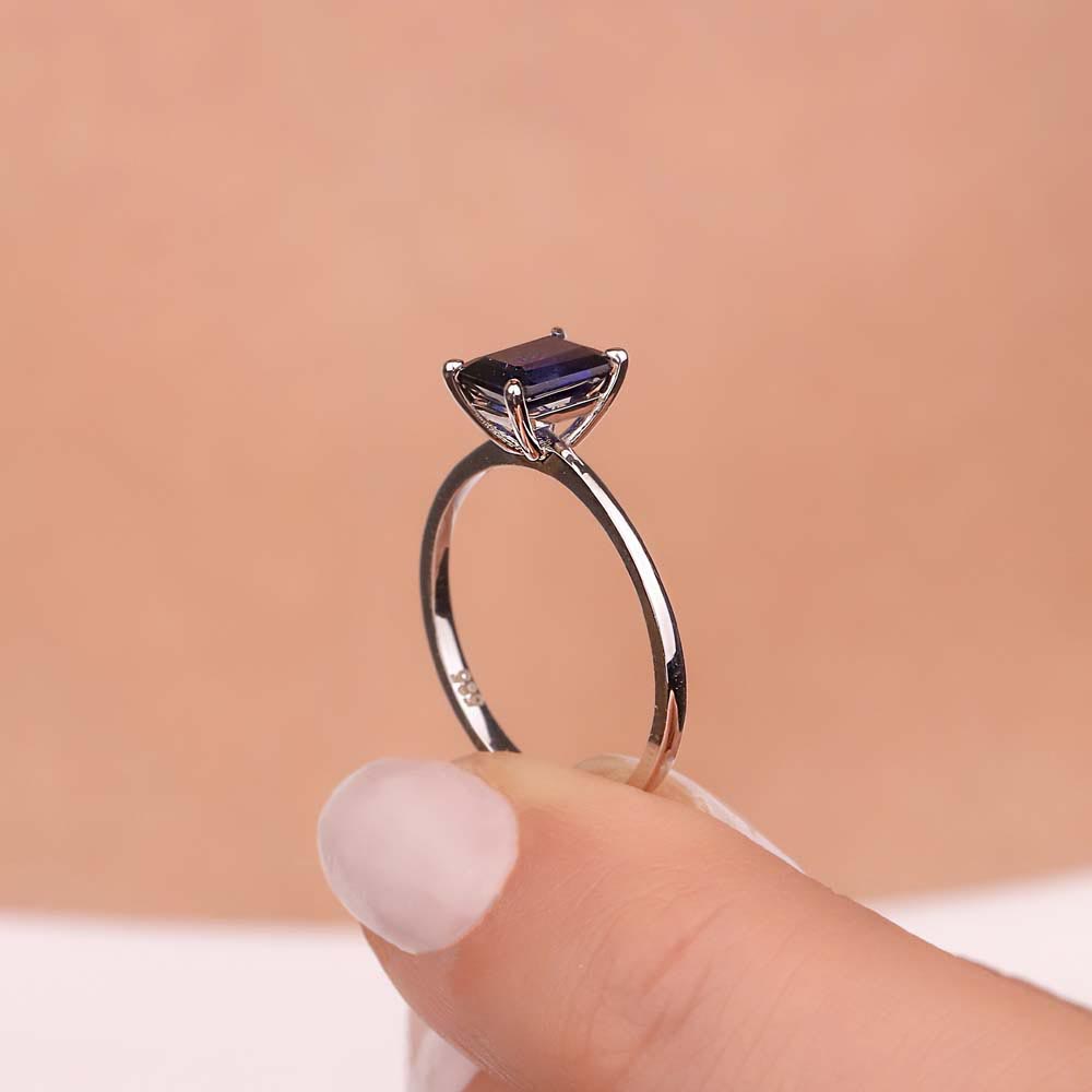 1,25 Karat Octagon Kesim Royale Safir Yüzük
